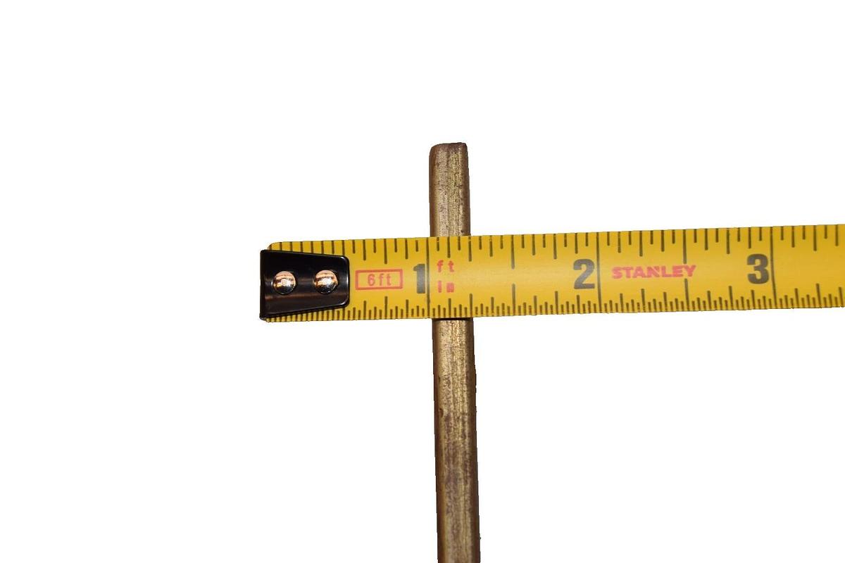 Used (Lot of 3) 5"x2"x1/4" Flat Solid Copper Buss Bar for Breaker/ Contactor