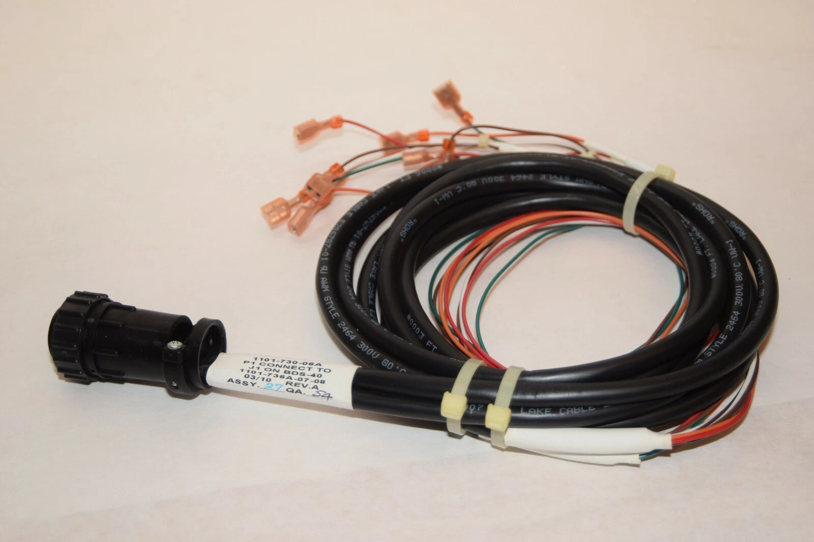 (NEW - Lot of 4) EMERSON / LIEBERT 1101-730-06A 1101-736A-07-08 Harness / Cable