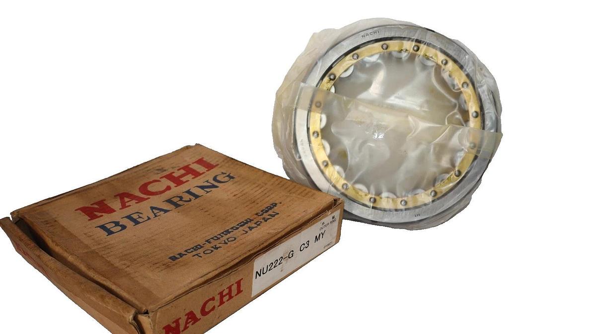 (NEW) NACHI NU222-G C3 MY , NU222-G C3 Cylindrical Roller Bearing