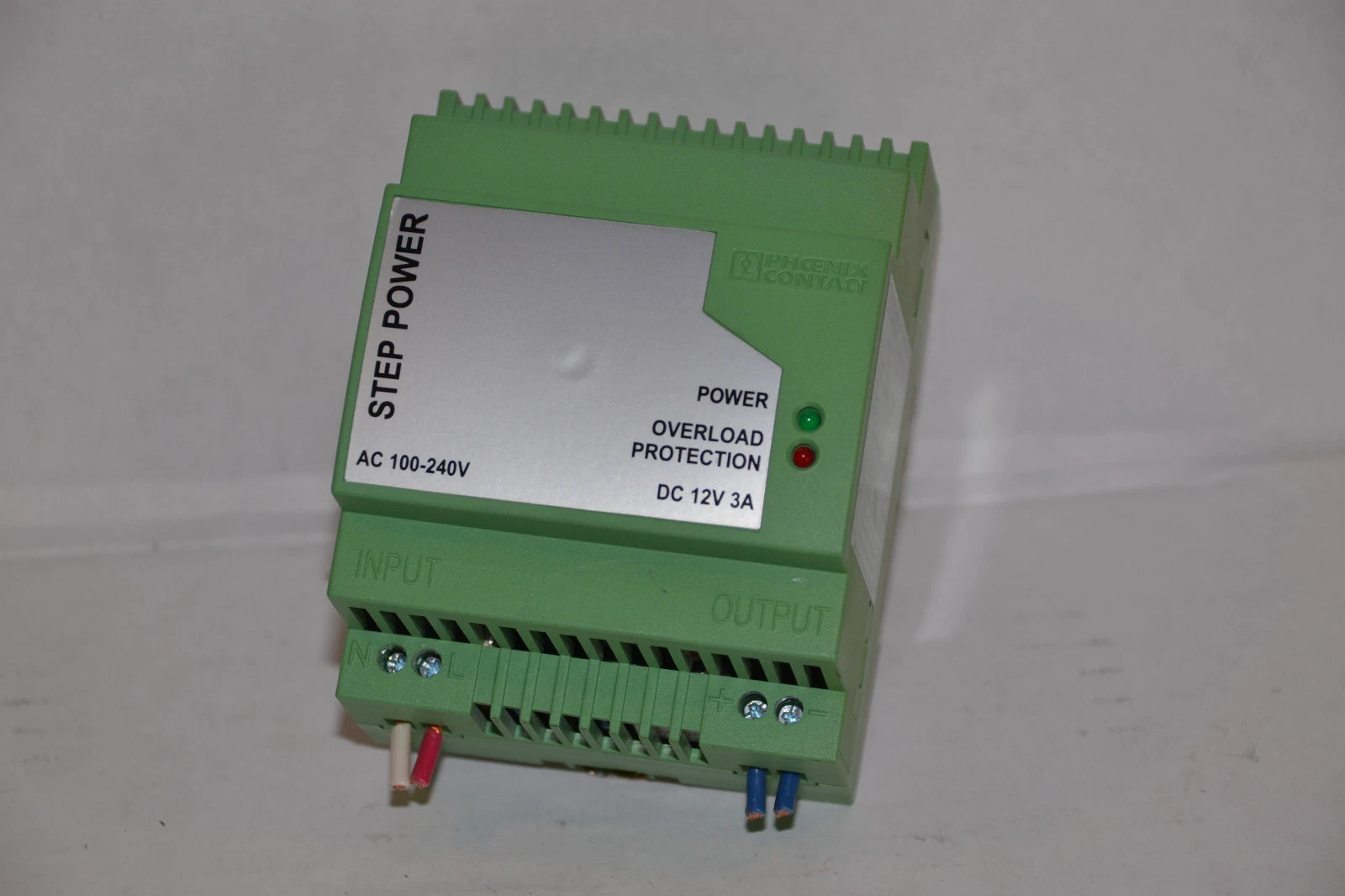 Used Phoenix Contact Step Power Overload Protector STEP-PS-100-240AC/12DC/3 12vdc