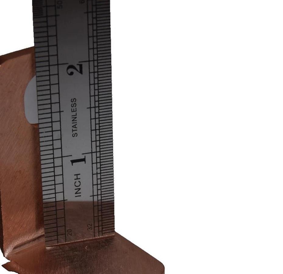 Used Buss Bar 5" x 2" x 5/32" Copper (Lot of 3)