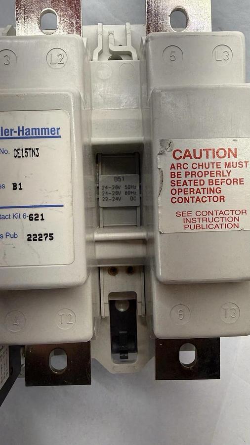 Cutler-Hammer CE15TN3 AC Magnetic Contactor Ser.B1 600V, 420 Amp 24V coil, 420A