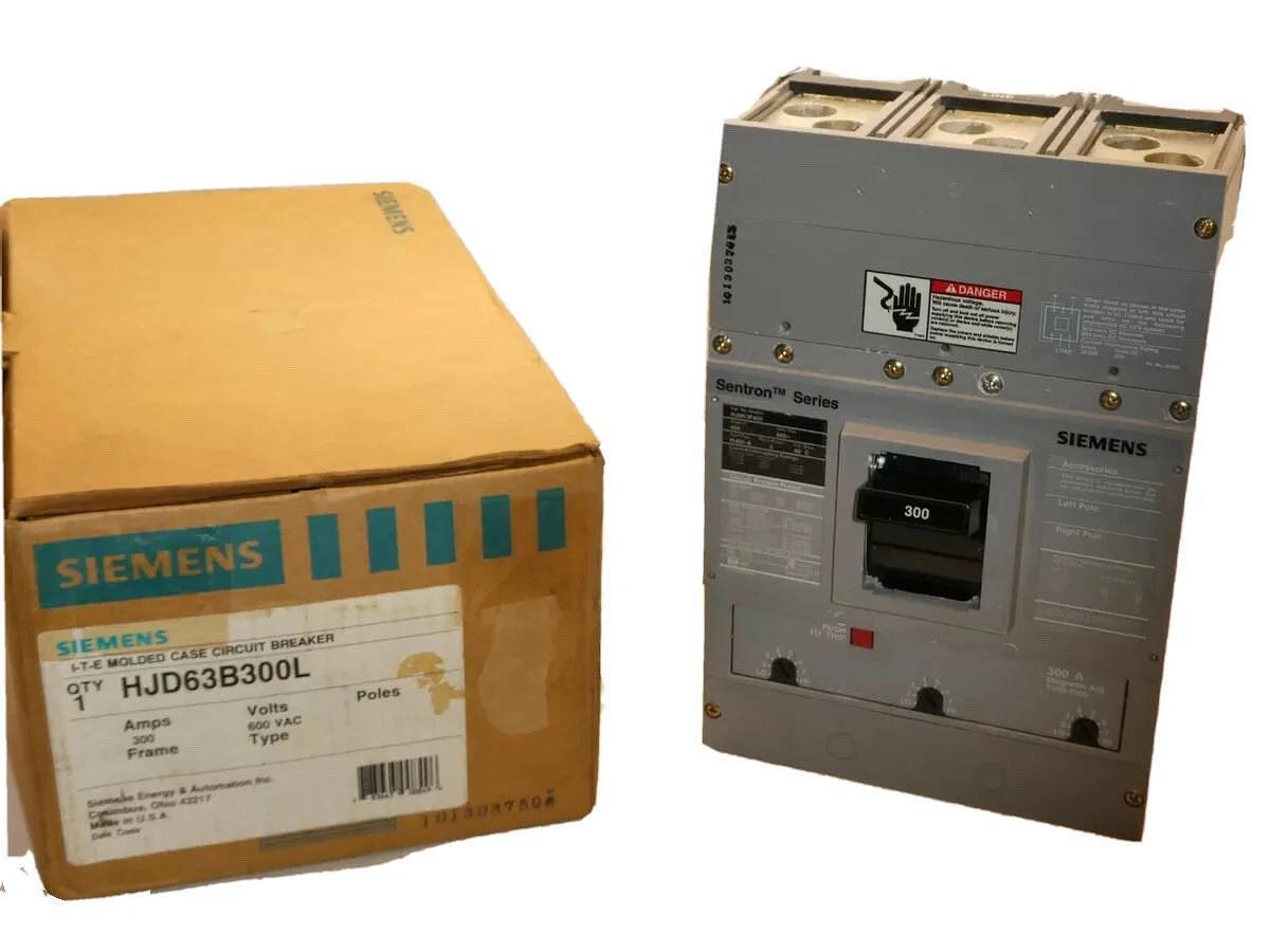 SIEMENS HJD63B300L 300A breaker 300 Amp trip unit  frame hjd63f400 HJD6 3P 300 A