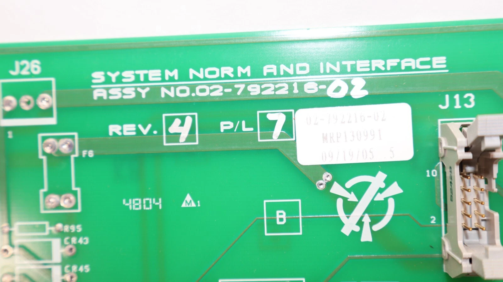 Used EMERSON / LIEBERT 02-792216-02 ,0279221602 System Norm and Interface Board