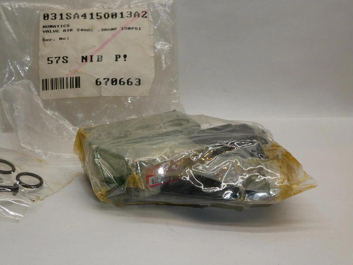 (NEW) NUMATICS 237-865B 031SA4150013A2 24Vac .30Amp 150psi Solenoid Valve