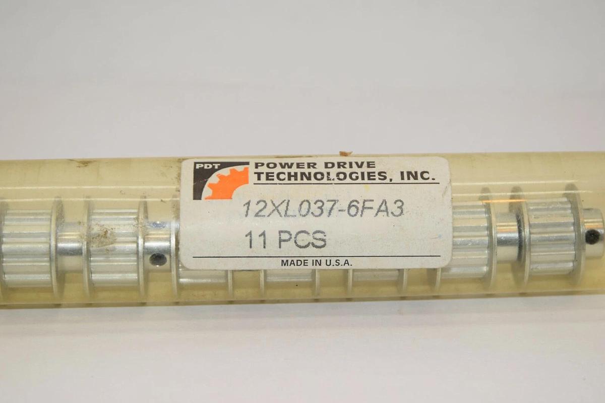 (NEW) POWER DRIVE TECHNOLOGIES 12XL037-6FA3 12XL0376FA3 Gear Belt Pulley