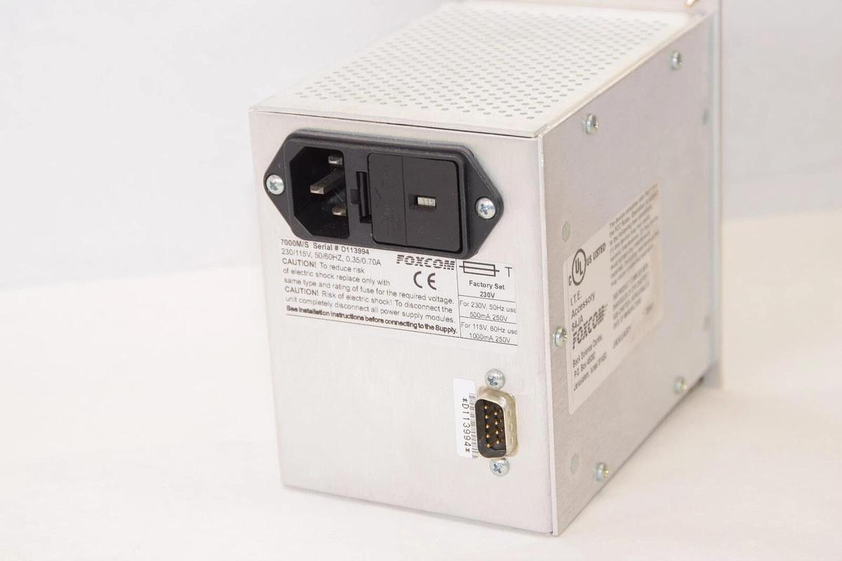 Used FOXCOM / ITE 7000M/S 84JA 230/115V 50/60Hz Fiberoptic Transmission Power Supply
