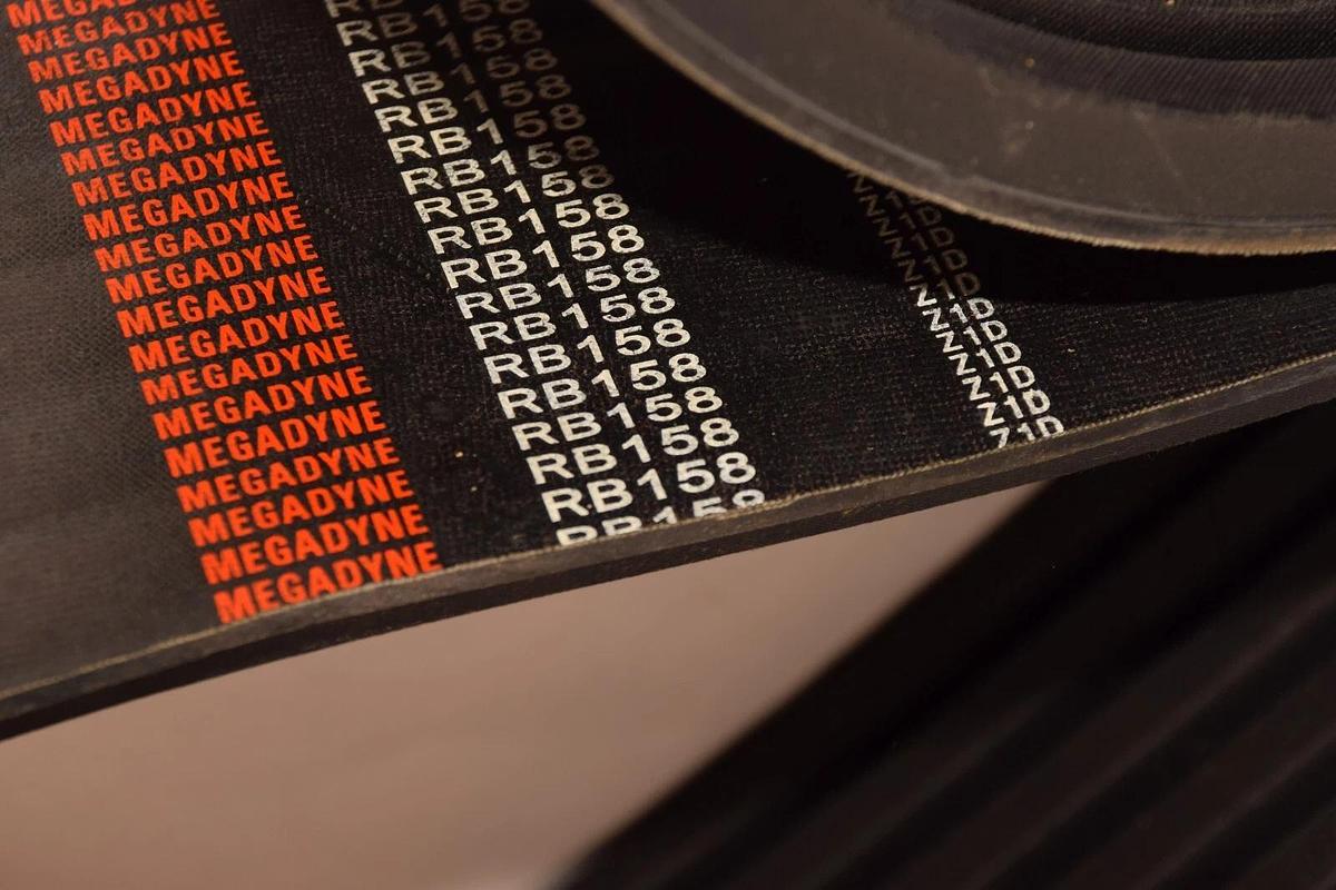 (NEW) MEGADYNE 6/RB158 , RB158 6 Rib V-Belt