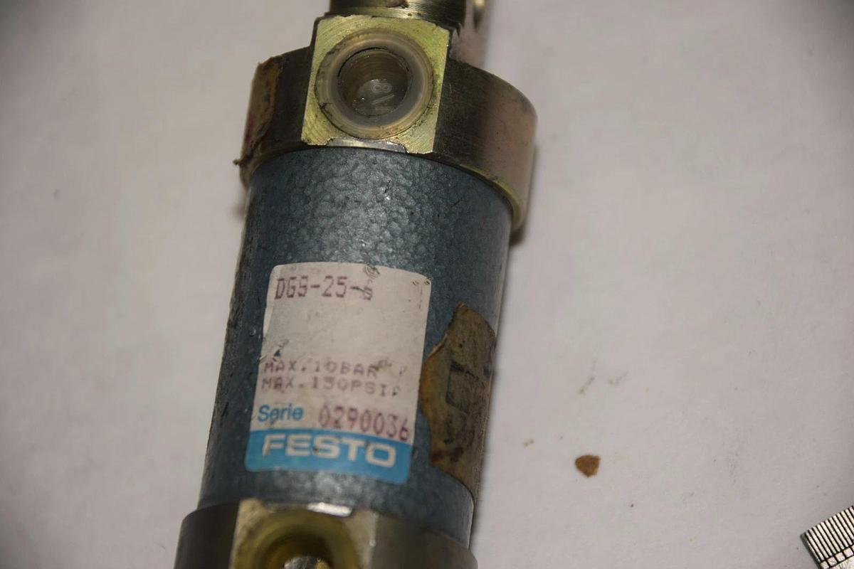 FESTO DGS-25-6 10 BAR 150psi 25/64" BORE PNEUMATIC CYLINDER NEW
