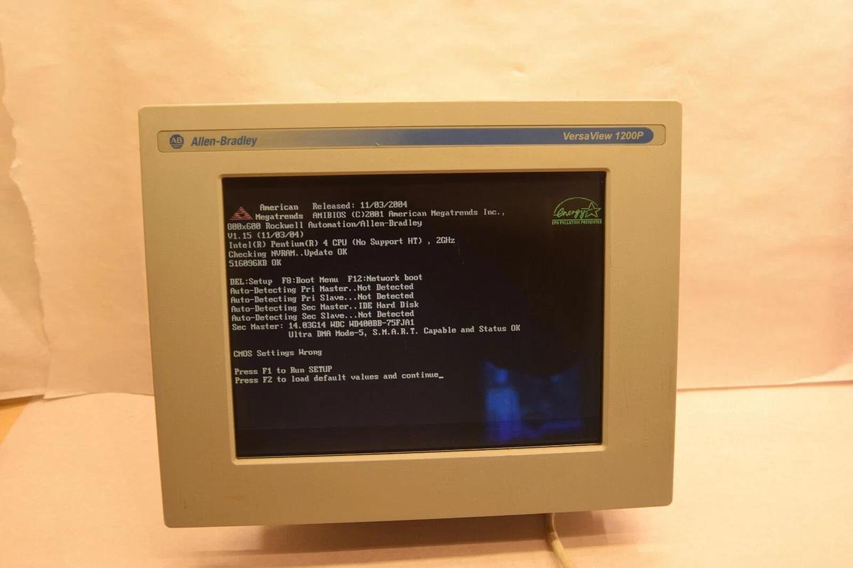 Used Allen Bradley 6181P-12NP2KH 6181P 12NP2KH VersaView 1200P   006S107-04-013