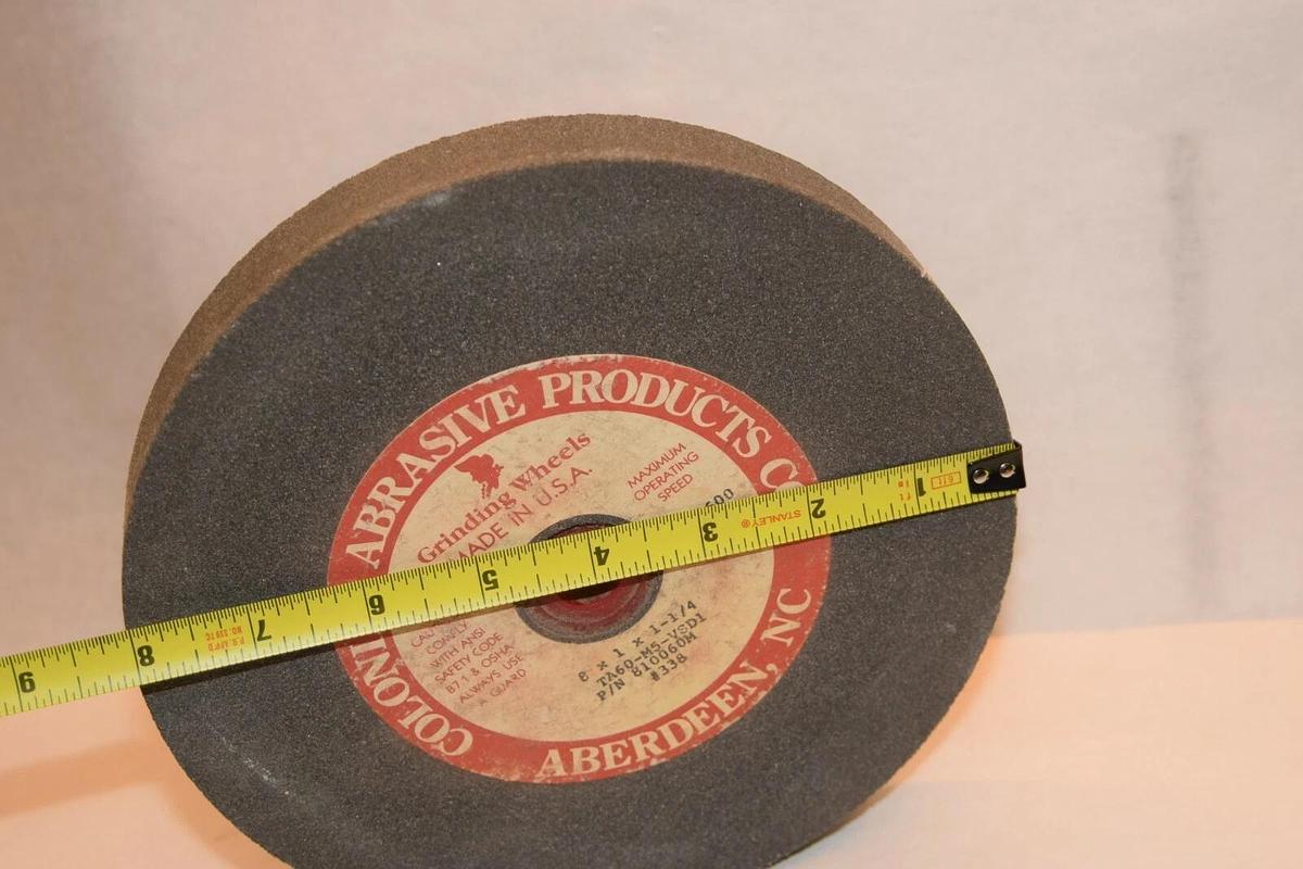 (NEW) COLONIAL ABRASIVE PRODUCTS 810060M 8" TA60-M5-VSD1 Grinding Wheel