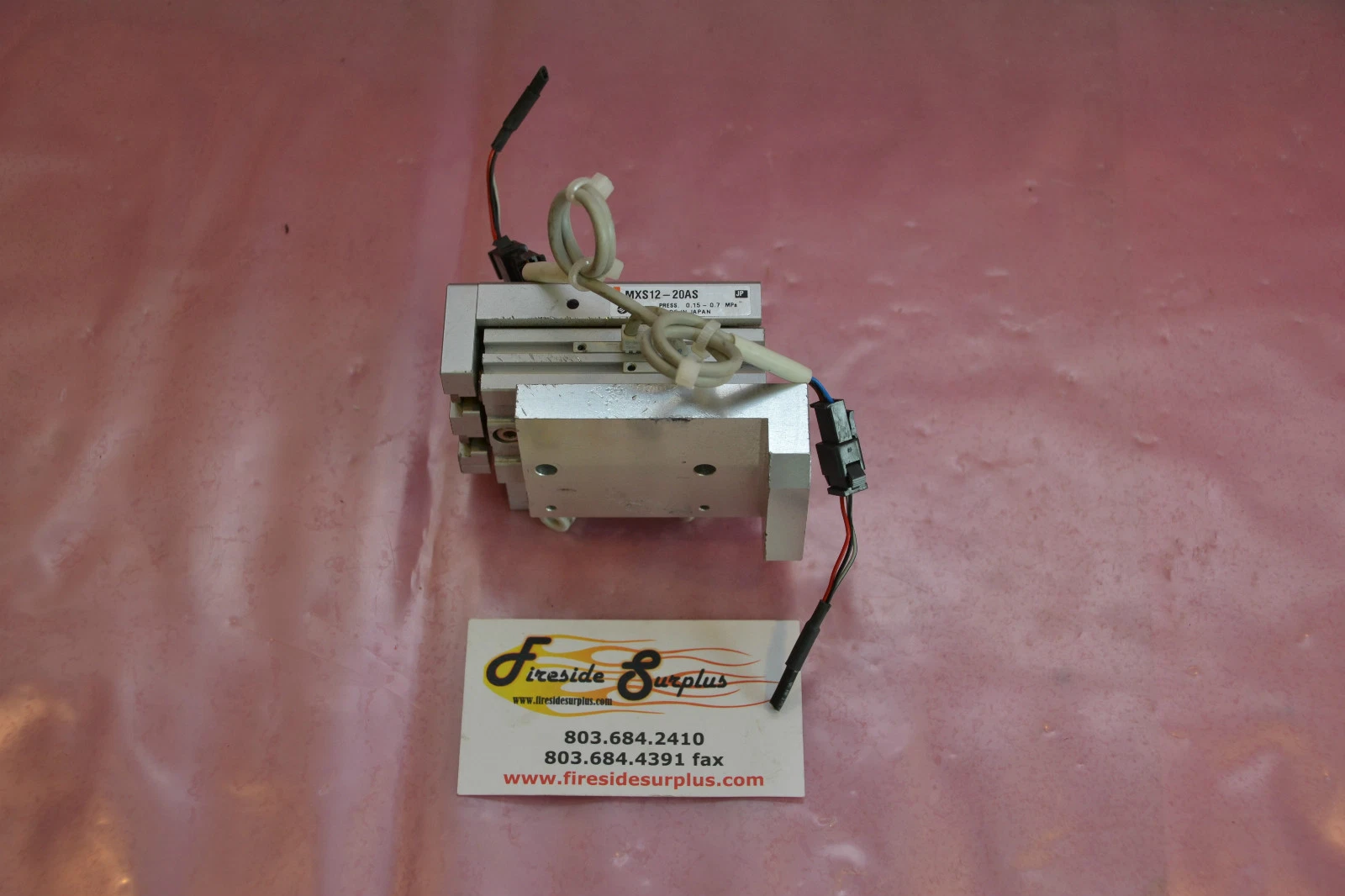 Used SMC CYLINDER SLIDE TABLE MXS12-20AS MXS12 20AS MXS1220AS