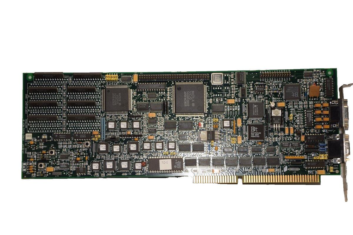 Used MATROX 0382-0302 Rev B IP-8/AT Circuit Board Card