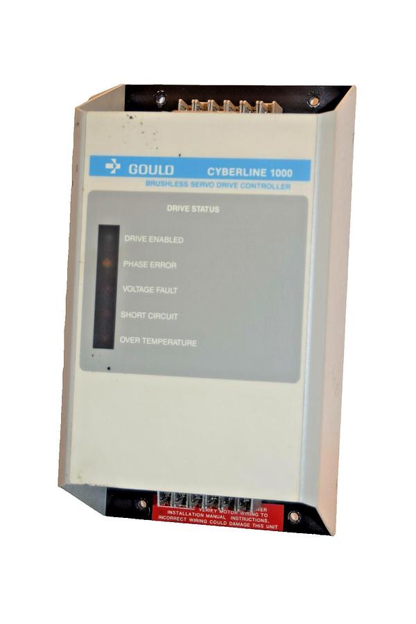 Used GOULD CL112 110-0092-1 Rev. B Cyberline 1000 Brushless Servo Drive Controller
