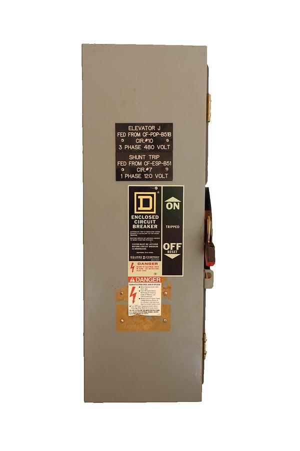 Used Square D Enclosed Circuit Breaker KA225AWK w/ Breaker KHL361251021 125A 125 Amp