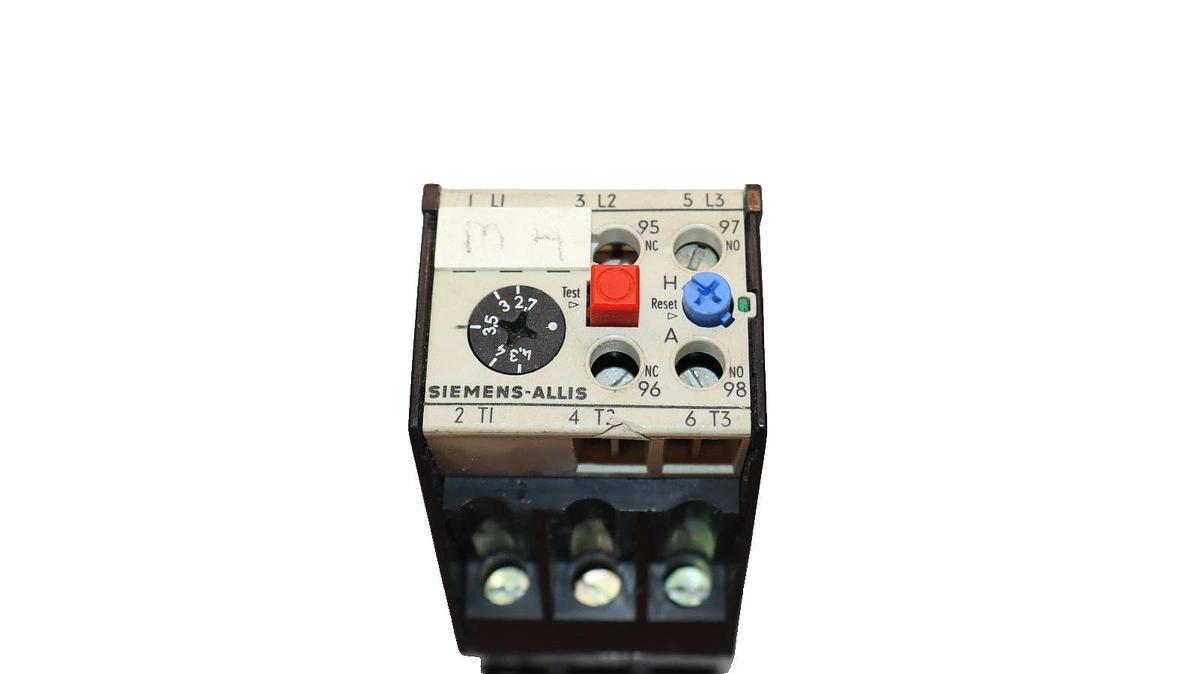 Used Siemens - Allis OLR 0430 , OLR0430 2.7-4.3A Amp Overload Relay