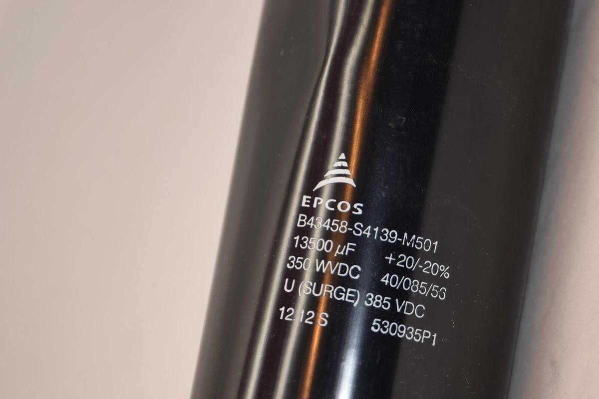(NEW) EPCOS B43458-S4139-M501 385VDC 13500uf 350WVDC Capacitor