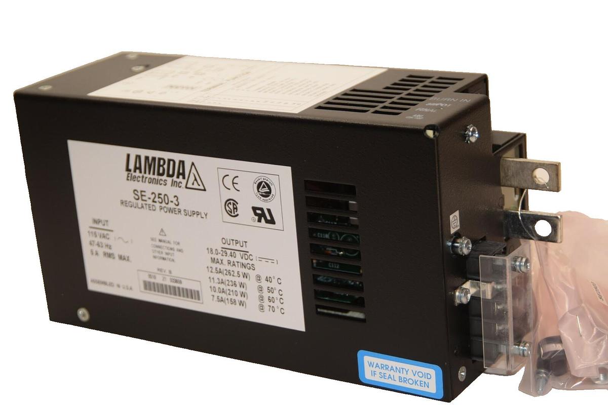 LAMBDA Regulated Power Supply SE-250-3 SE2503 Rev B 115vac 5A (NEW)