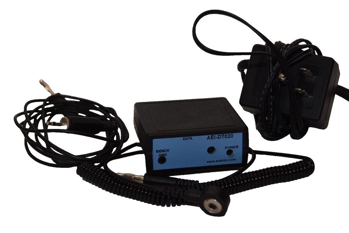 Used ARATRON AEI-DT020 Dual Threshold ESD Monitor + 12V DC Adaptor For Anti-Static