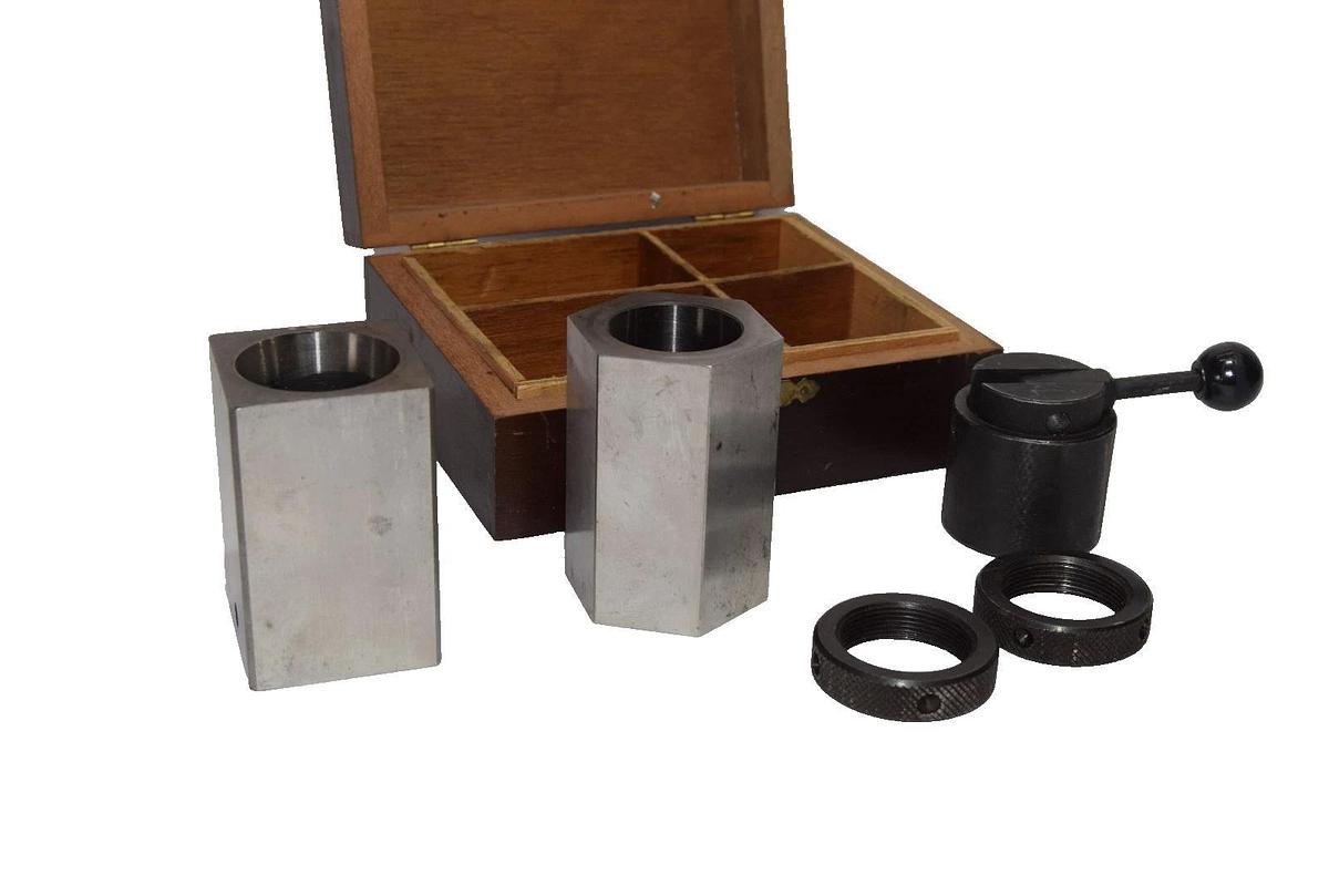 Used Kenrok 5C Collet Block Set Square/Hex Ceder Operated Nuts Closer