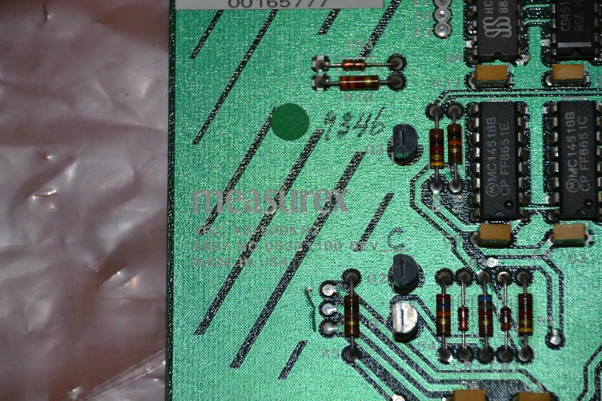 Used MEASUREX CIRCUIT BOARD CARD 40-500KHZ 40 500KHZ 40500KHZ 05331100 REV. C