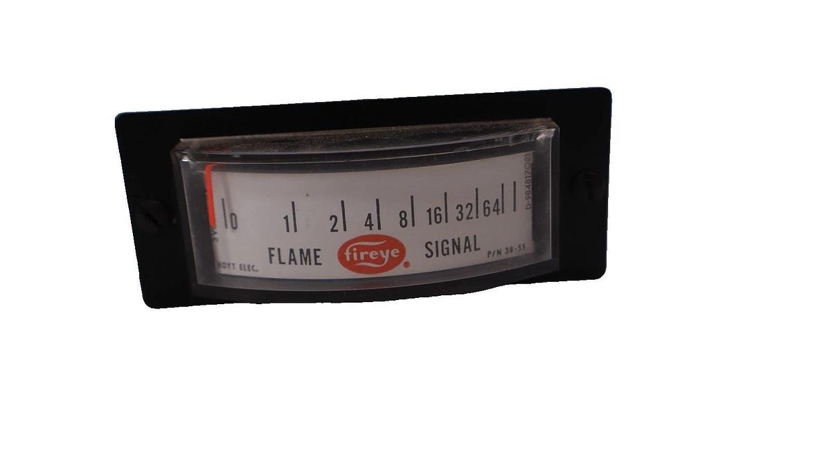 Used Hoyt Electric 38-55 Fireye Flame Signal Panel Meter