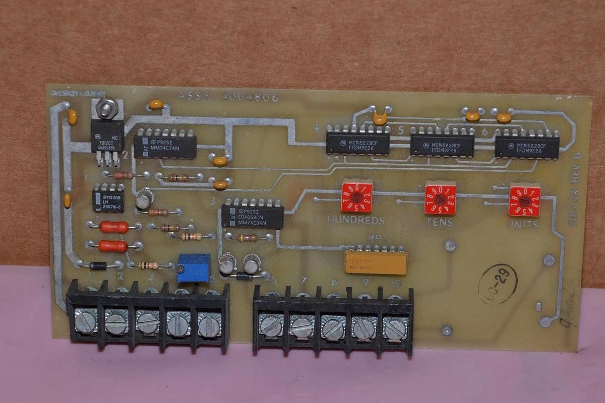 Used GASTON COUNTY 4004806 FDI/24 REV B CIRCUIT BOARD CARD