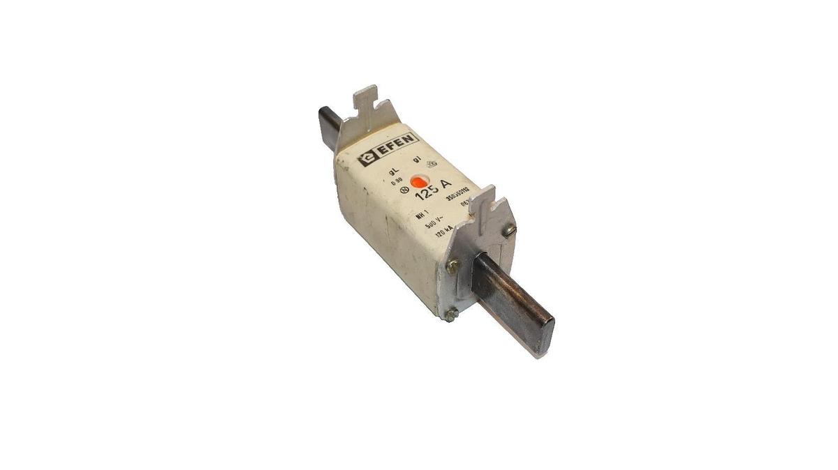 Used Efen Fuse 125 Amp 125A 500V 350350110 (Lot of 3)