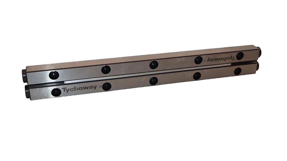 Tychoway 10" Linear Guide 6250 6-250 ES06 Cross Roller Guideway (New - Lot of 2)