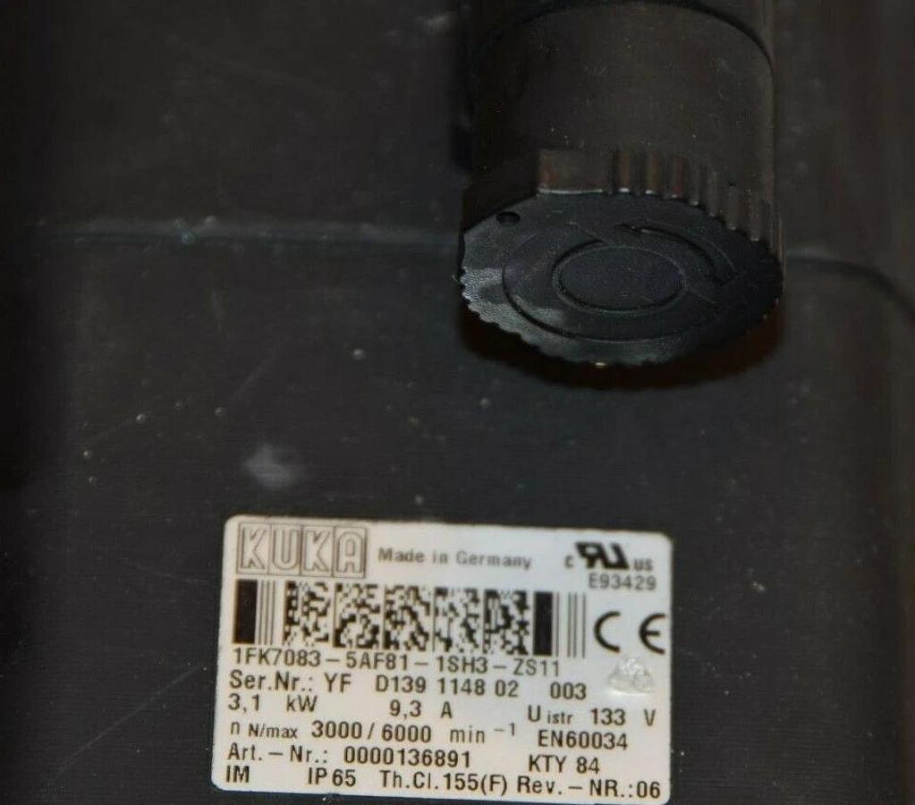 Siemens KUKA 1FK7083-5AF81-1SH3-ZS11 Servo Motor 1FK7083-5AF81-1SH3-Z S11 (NEW)