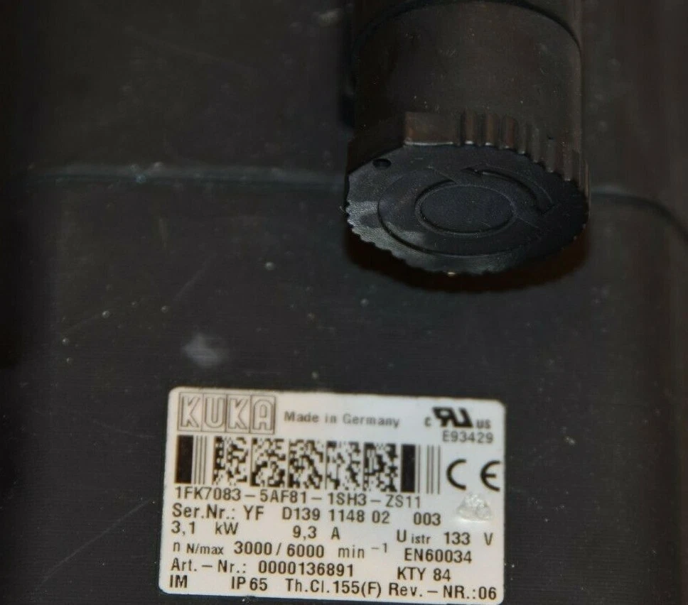 Siemens KUKA 1FK7083-5AF81-1SH3-ZS11 Servo Motor 1FK7083-5AF81-1SH3-Z S11 (NEW)