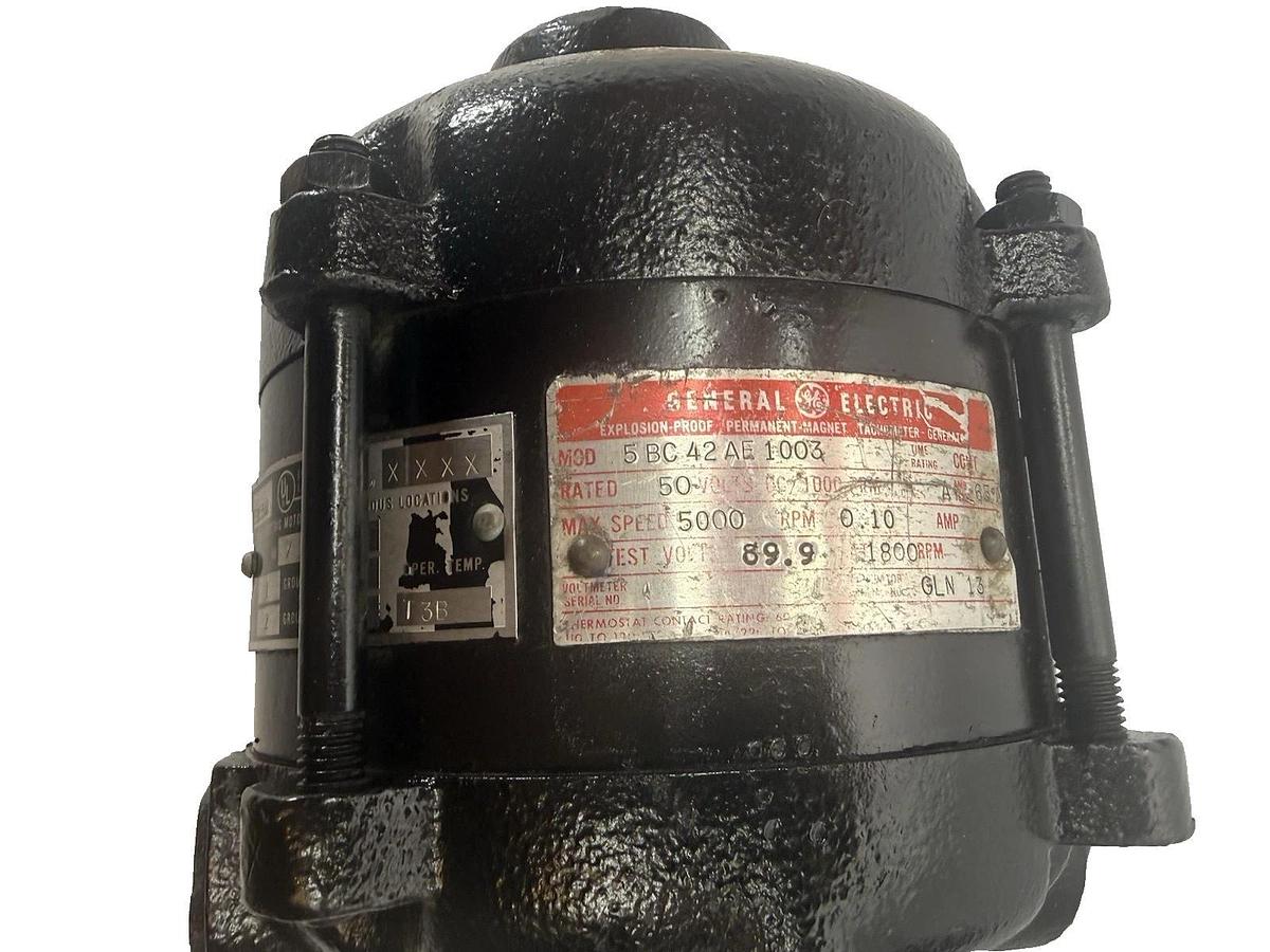 Refurbished GE Motor 5BC42AE1003 Explosion Proof Permanent Magnet Tach Generator Tachometer