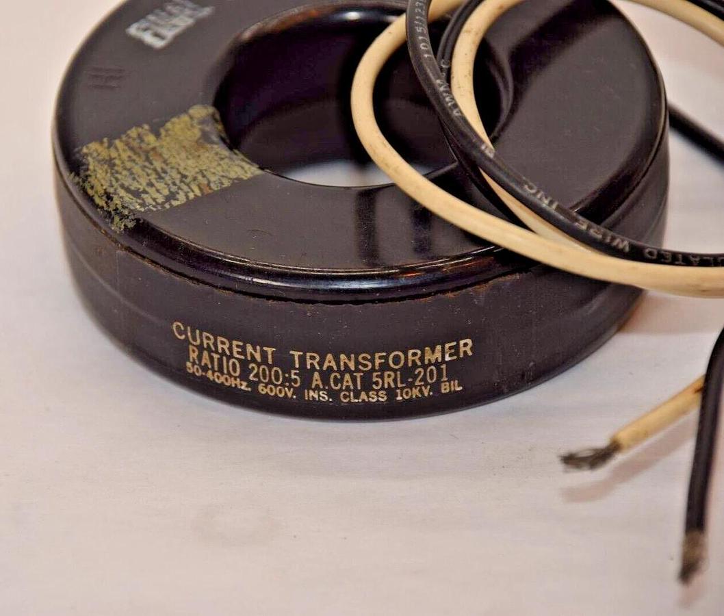 Used BROWNELL ELECTRO INC. 5RL-201 200:5 600V Current Transformer