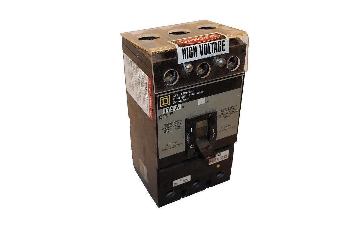 Used Square D 175A 175 Amp Circuit Breaker KCP24175MT 480V