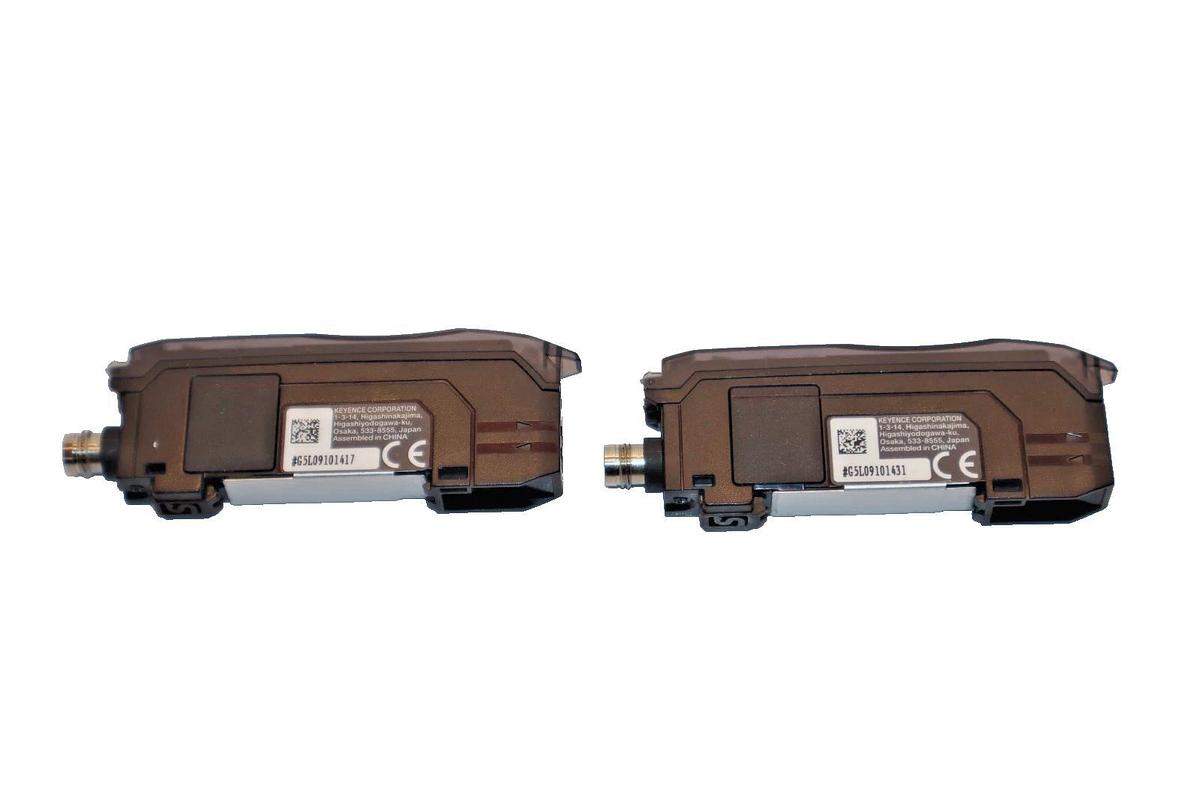 Used Keyence Digital Fiber Optic Sensor FS-N11CP , FSN11CP  (Lot of 2)