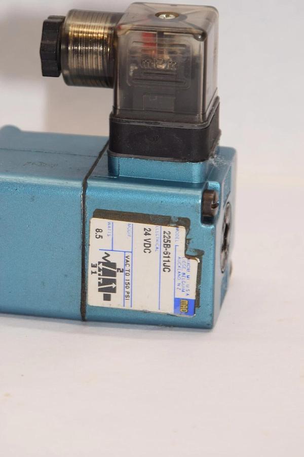 (NEW) MAC VALVES 225B-611JC 225B611JC 24Vdc 8.5w Solenoid Valve