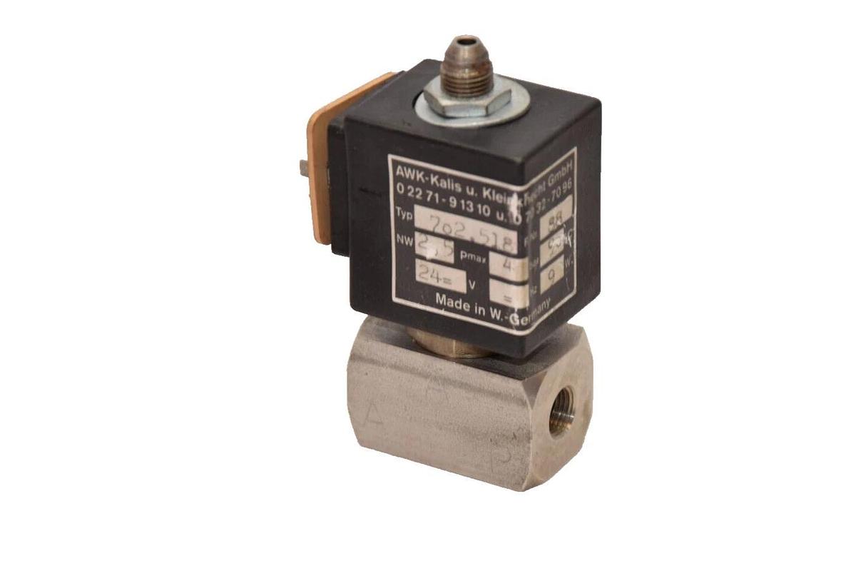 (NEW) AWK-KALIS 702.518 4Bar 24V Stainless Steel Valve *No Coil*