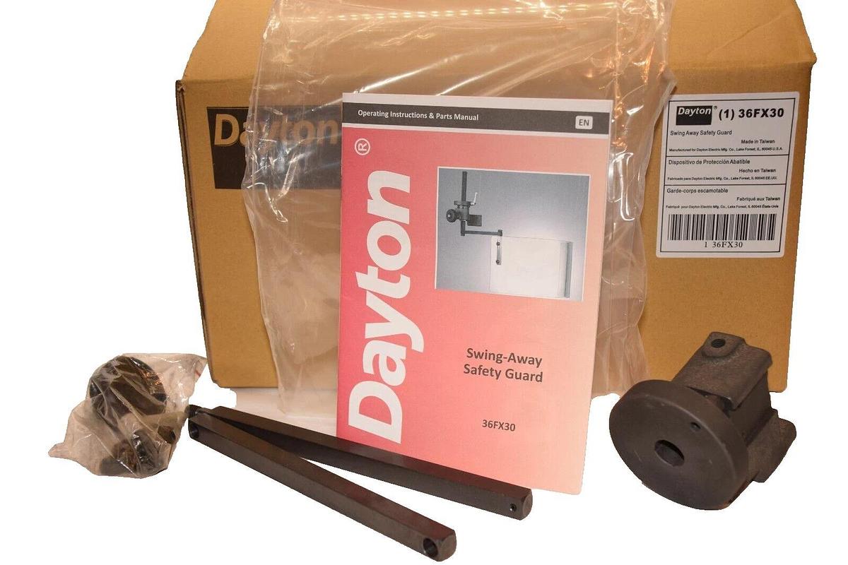 (NEW) DAYTON 36FX30 Swing-Away Safety Guard