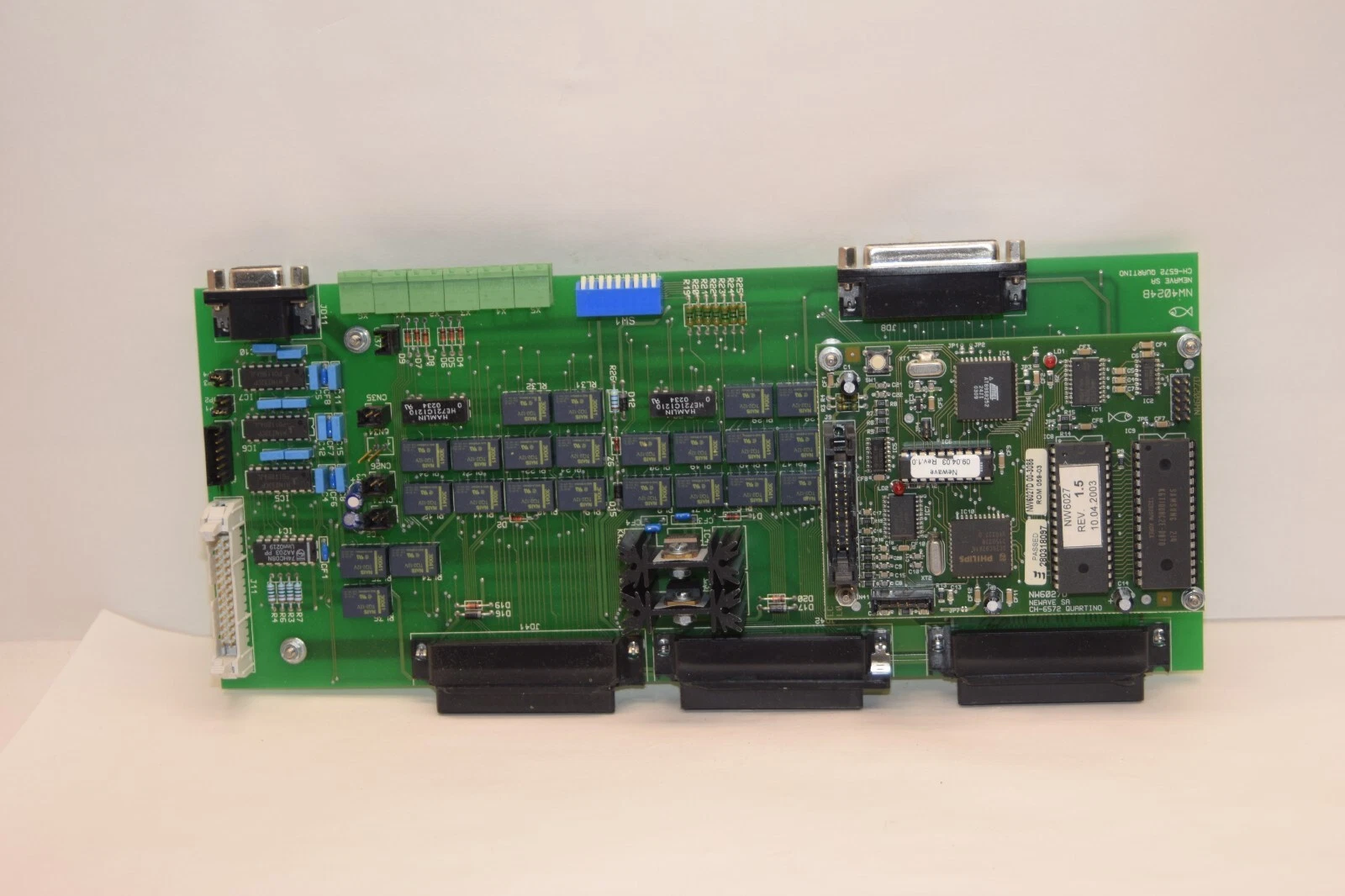 Used NEWAVE CH-6572 NW4024B 10/03 NW6027D Quartino Board