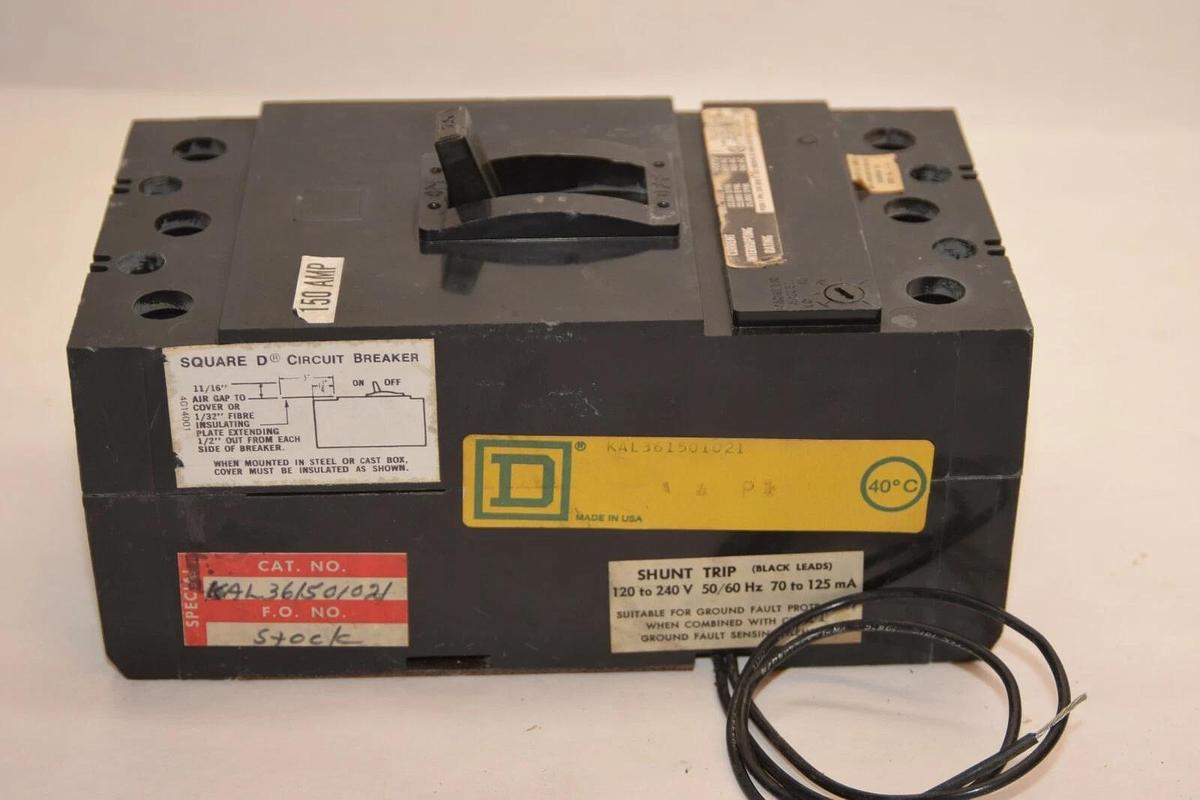 (NEW) SQUARE D KAL361501021 150A 150 Amp 150 A Circuit Breaker
