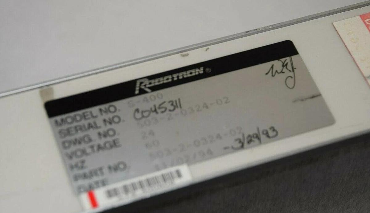 Used ROBOTRON CORP S 400 CPU/Timer S-400  503-2-0324-02 CNC Card