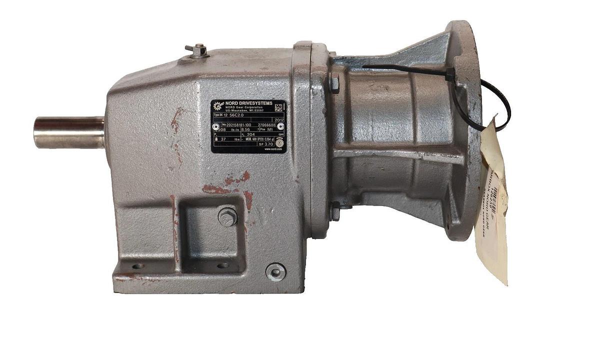 NORD Gear Box Worm Speed Reducer SK 12 56C2.0 202158181-100 8:56:1 (NOS)