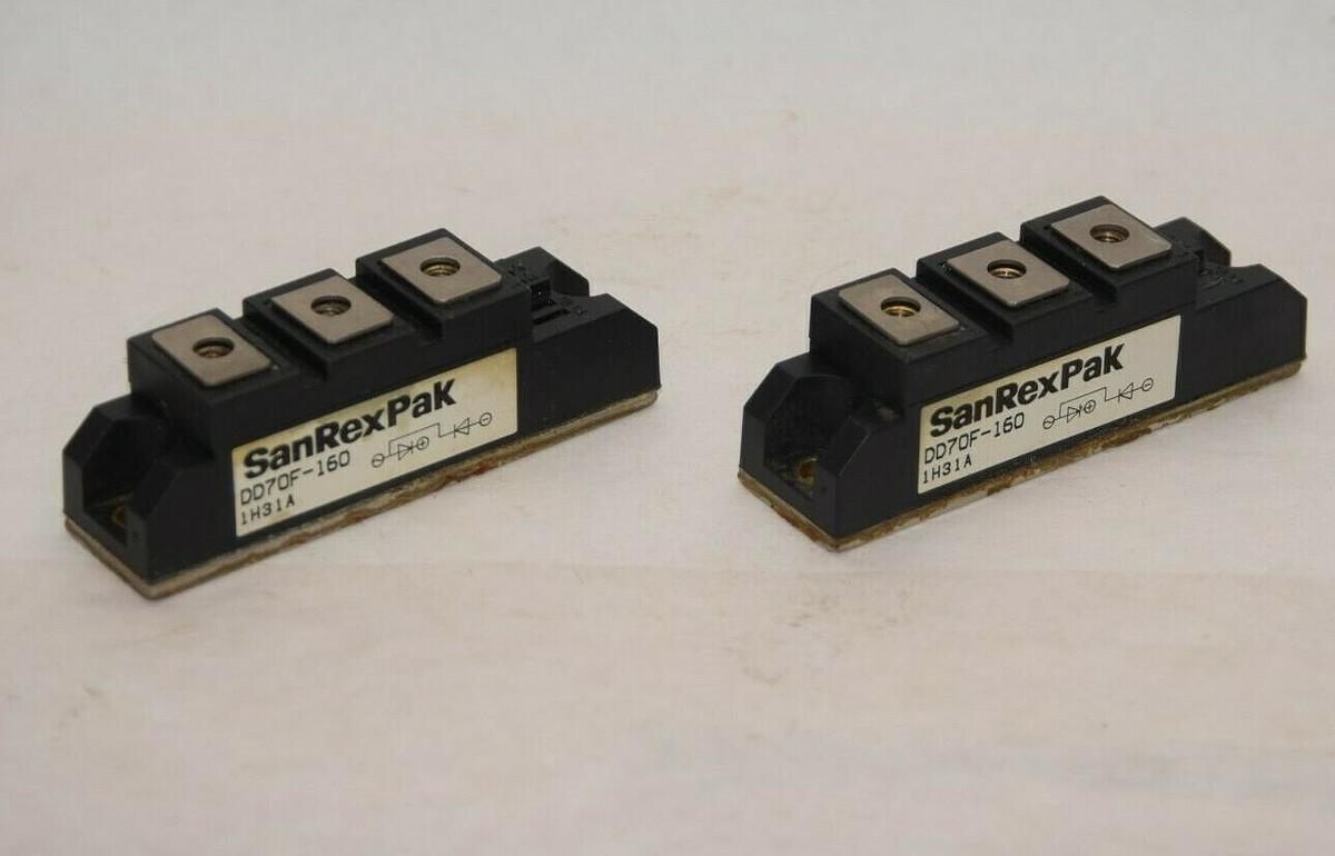 Used (Lot of 2) SANREX PAK DD70F-160 DD70F160 Power Module