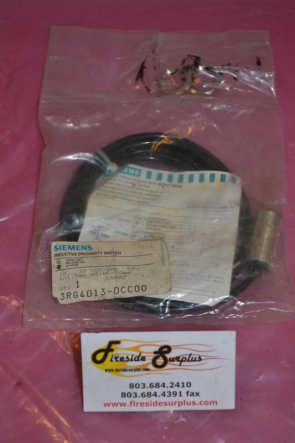 SIEMENS INDUCTIVE PROXIMITY SWITCH 3RG4013-0CC00 3RG4013 0CC00 3RG40130CC00 NEW