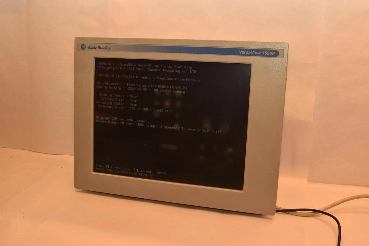 Used Allen Bradley 6181P-15TS2KH Ser A VersaView 1500P Rev B *worn screen, see pics*