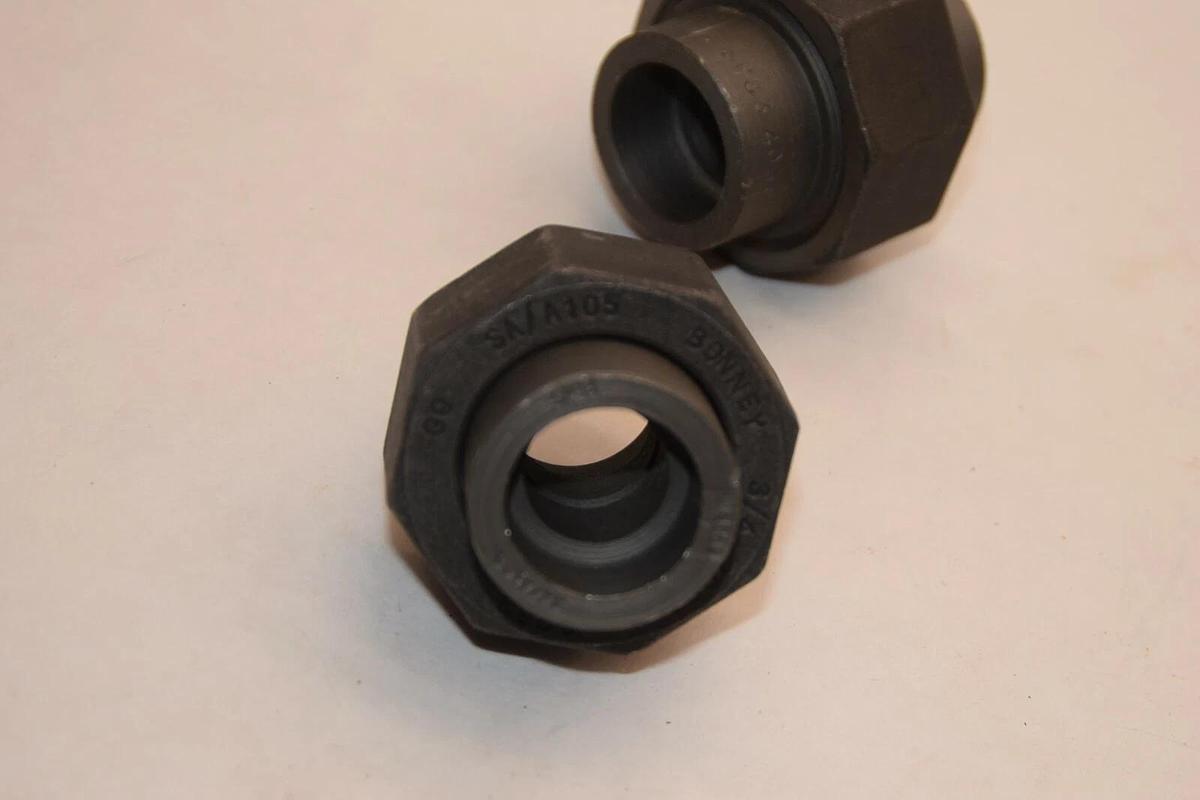 (NEW) Lot of 2 BONNEY / SHELL OIL Co. SA/A105 3/4" 4550241432 Fitting