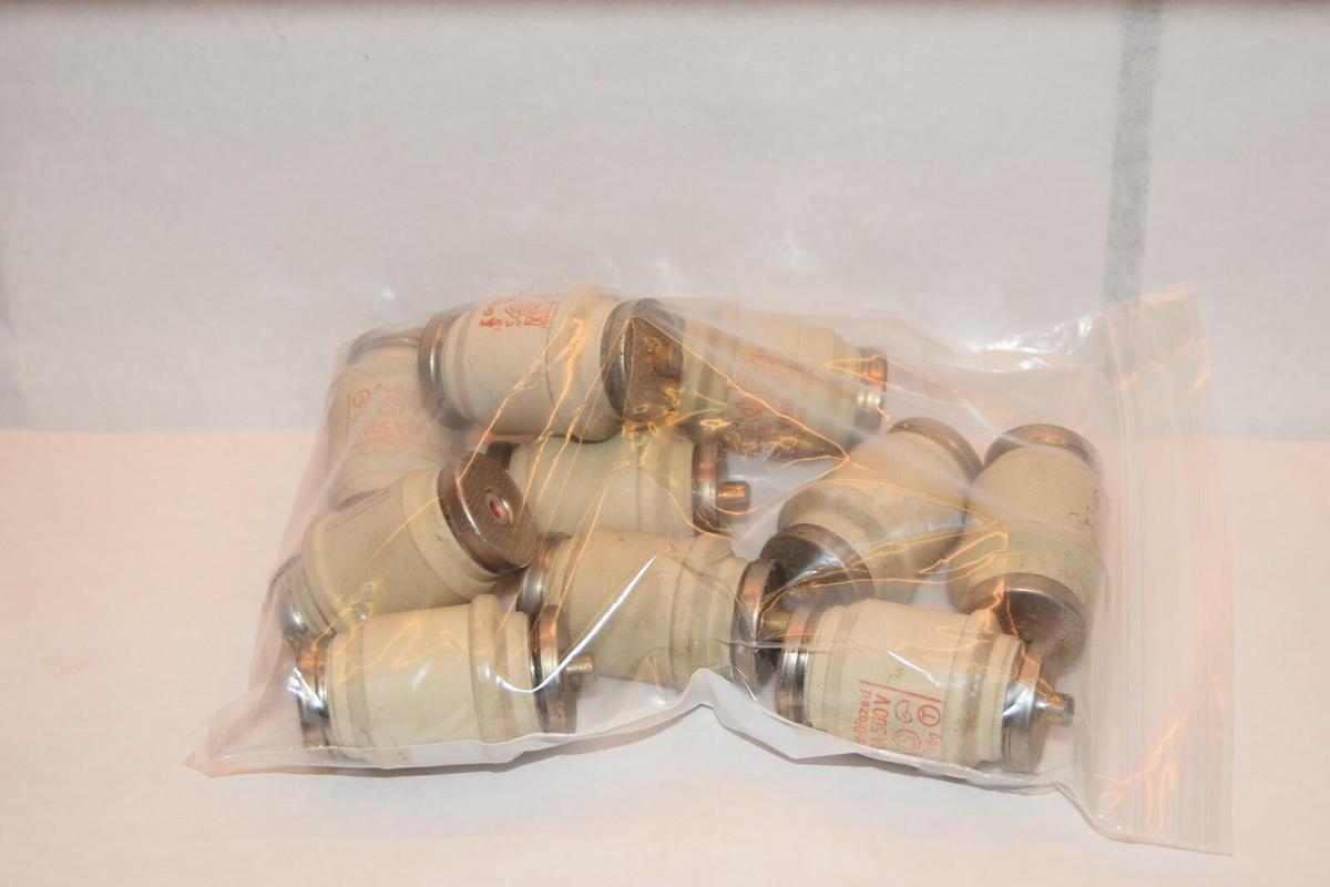 (NEW - Lot of 10) ORIGINAL DIAZED 100A 100Amp 500V Trag Fuse