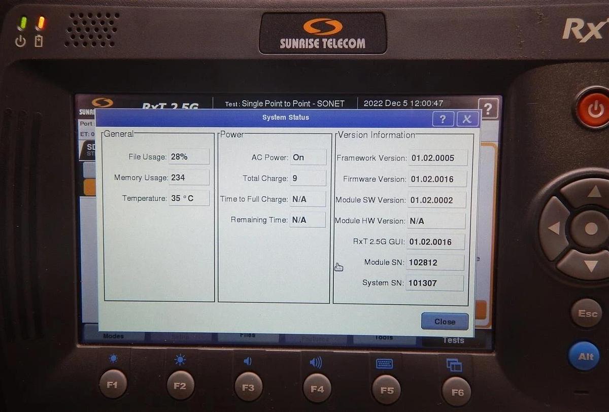 Used Sunrise Telecom RxT-1000  RxT-2000A Test Platform Adapter Wifi 2.5G MTT Modules