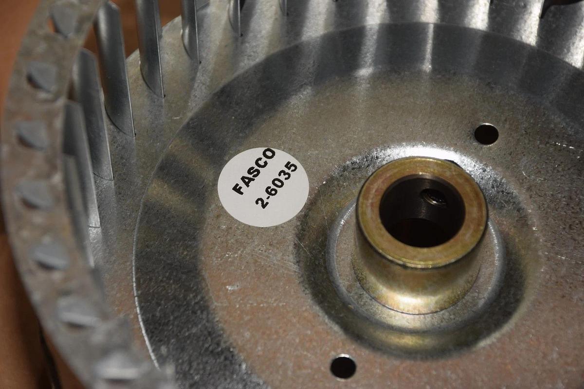 Fasco Galvanized Blower Wheel 2-6035 87106035 7-31/64" x 4-1/2" - 3/4" Bore NEW
