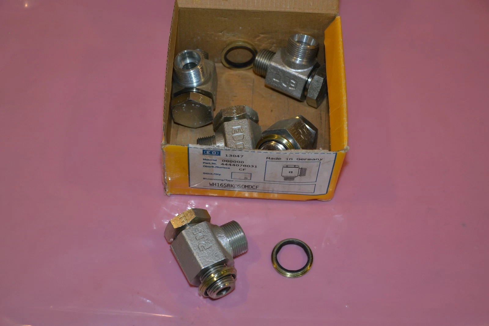 ERMETO ORIGINAL EO HYDRAULIC O-RING FITTINGS WH16SRKDSOMDCF 4444078031 (5) NEW